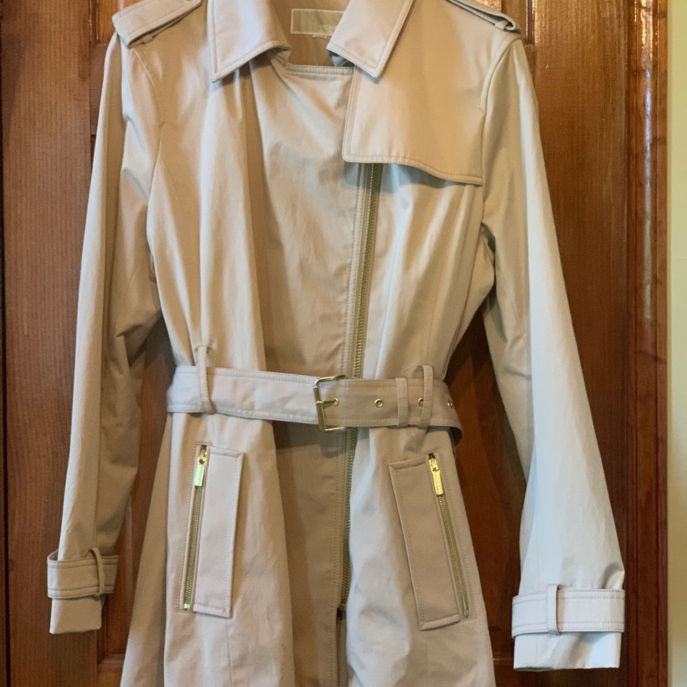 Michael Kors lined classic trench coat